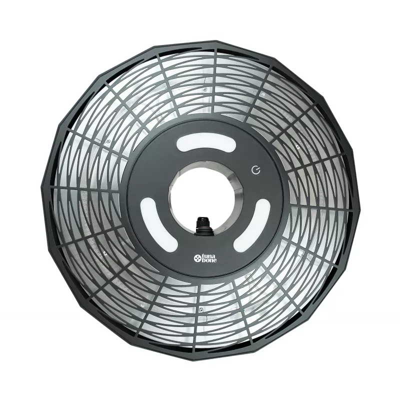 TunaBone | Elektryczny sufitowy promiennik podczerwieni na patio | TB2068C-01 | Promiennik na patio | 2000 W | Liczba poziomów mocy 1 | Do pomieszczeń do 20 m² | Czarny | IP45