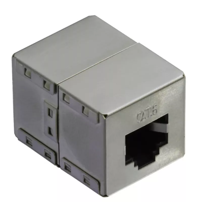 RJ-45 Modular Coupler VALUE Cat.6 ekranowany srebrny
