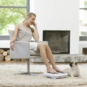 Masażer stóp i pleców Medisana FM 883 — 2 strefy, 2 programy, funkcja ogrzewania, AC 220–240 V, biały