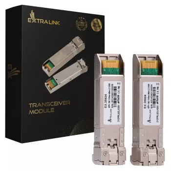 Extralink EX.35924 moduł transceivera SFP+ 10G, 1310 nm, 40 km, jednomodowy, DOM, opakowanie 2 szt.
