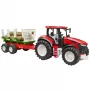 BRUDER Traktor z przyczepą do drewna BR-03453 – Zabawka mechaniczna, Kompatybilna z figurkami Bruder