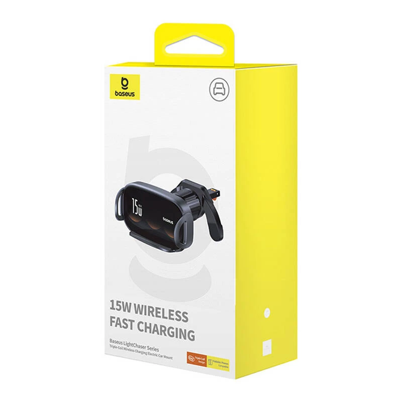 Kabel USB Baseus LightChaser 15W Qi Arç Chzı-Siyah