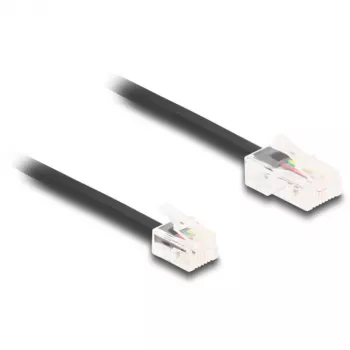 Kabel telefoniczny DeLOCK wtyk RJ45 na wtyk RJ11 czarny 10 m
