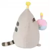 Pluszowa zabawka Pusheen marki Pusheen — 24 cm plusz z tortem i czapką urodzinową