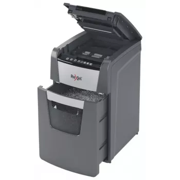 Rexel Optimum AutoFeed+ 130X niszczarka do papieru, cięcie poprzeczne, 55 dB, 22 cm, czarny, srebrny