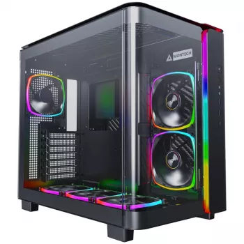 Montech KING 95 PRO Midi-Tower, szkło hartowane, ARGB - czarny