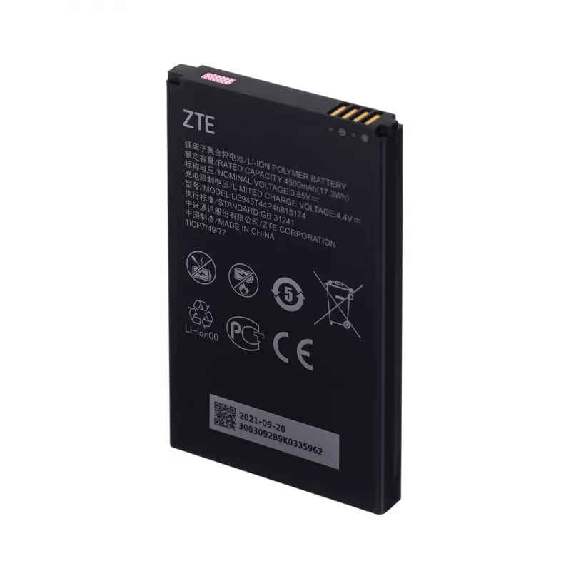 Router sieci komórkowej ZTE MU5001 — przenośny 5 GHz Wi‑Fi 6, bateria 4500 mAh, SDX55, NanoSIM, pobieranie 3,8 Gb/s
