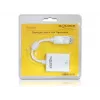 Adapter kabla wideo DeLOCK 61766 0.125m VGA DisplayPort biały