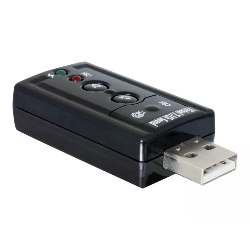 DeLOCK USB Sound Adapter 7.1 - Karta dźwiękowa - Stereo - USB (61645)