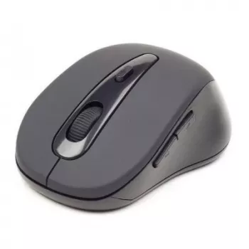 Bezprzewodowa mysz optyczna Bluetooth GEMBIRD MUSWB2 — dla praworęcznych, 1600 DPI, 6 przycisków, czarno-szara, baterie AAA