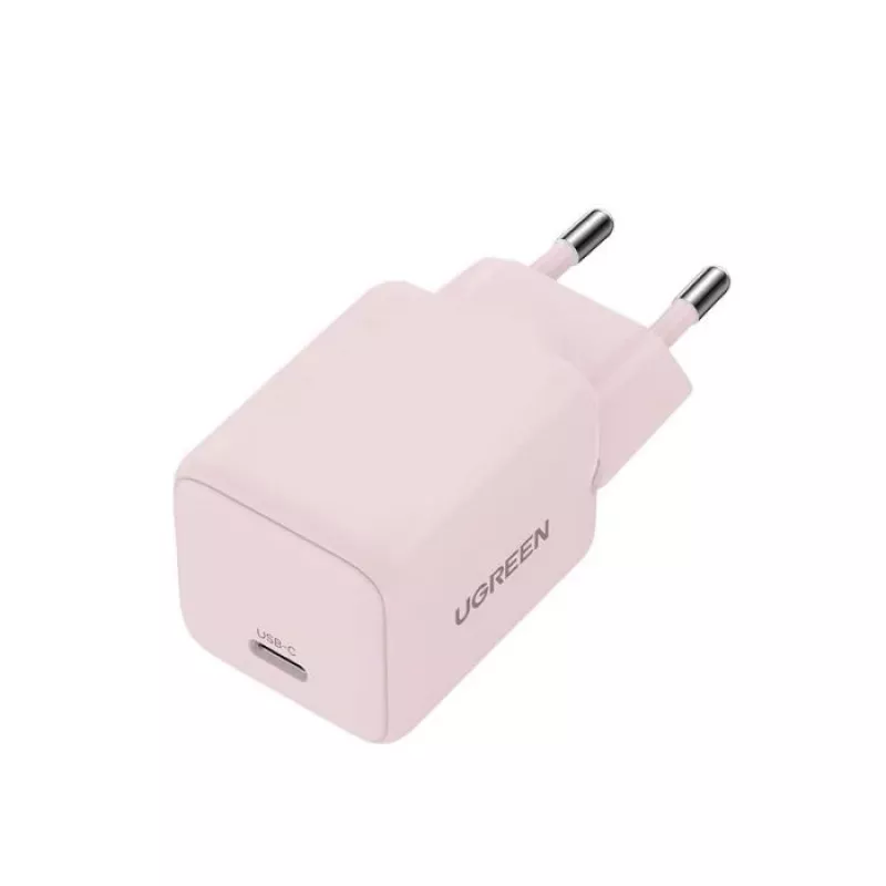 Zasilacz sieciowy UGREEN X512 20W USB-C PD szybkie ładowanie, różowy, wejście 100–240 V, 1× USB-C