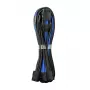 Kabel zasilający CableMod PRO ModMesh 12VHPWR na 8‑pin PCIe, 45 cm, czarny/niebieski
