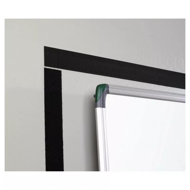 VELCRO Klettband Extra Stark Selbstklebend, Haken & Flausch 50mm x 1m Schwarz