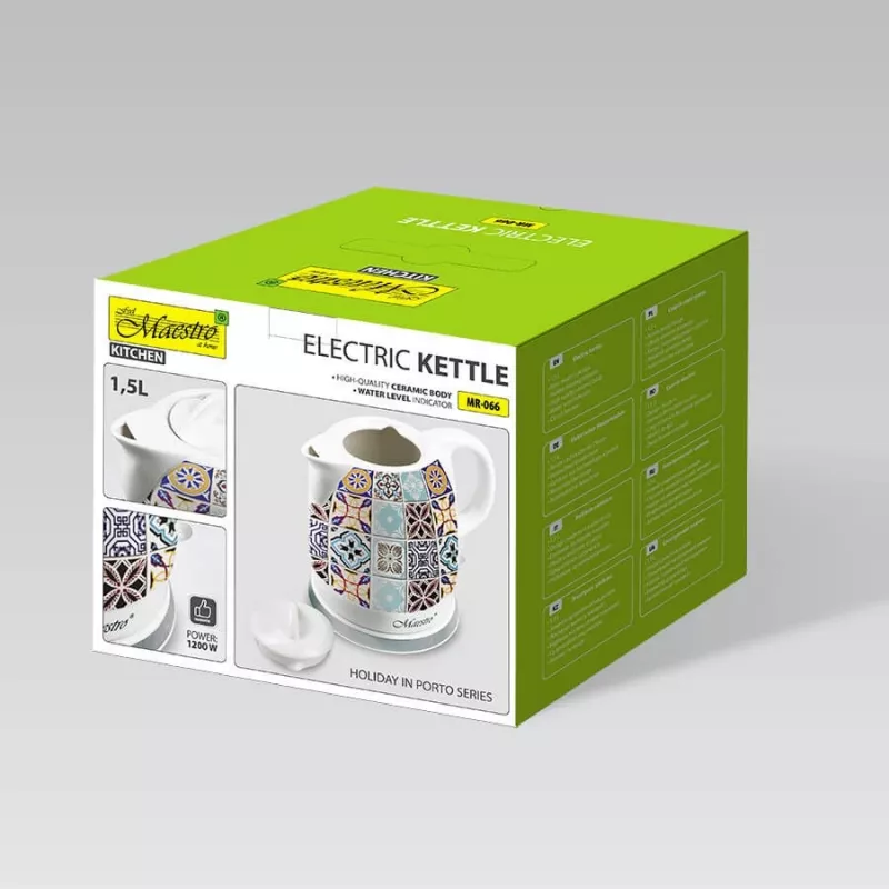 MAESTRO MR-066-PORTO Czajnik elektryczny ceramiczny