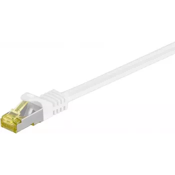 Wentronic GoobayCat.7 surowy kabel krosowy, S/FTP (PiMF), biały, 25 m - LSZH bezhalogenowy, miedź, wtyk RJ45 (91100)