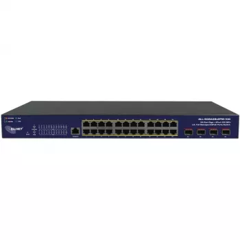 Przełącznik sieciowy ALLNET ALL-SG8428v2FPM-10G — 24+4 portów, PoE, łącza uplink 10G