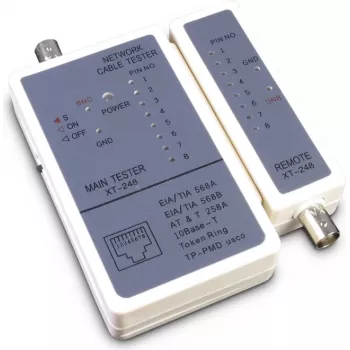 Tester kabli sieciowych Inter-Tech 88887209 Szary