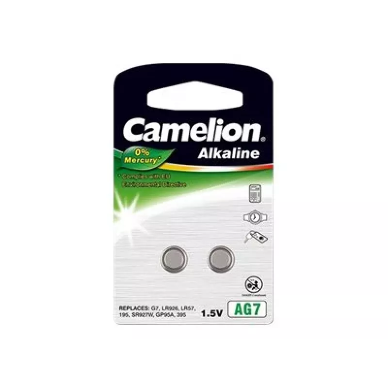 Camelion | AG7/LR57/LR926/395 | Bateria guzikowa alkaliczna | 2 szt.