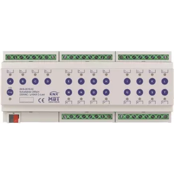 MDT - aktuator przełączający 20-kanałowy, 12TE REG, 16A, 230VAC, C-Last, 140ìF (AKS-2016.03)