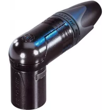 NEUTRIK Wtyk XLR, kątowy Liczba biegunów: 4 Czarny NC4MRX-B 1 szt. (NC4MRX-B)
