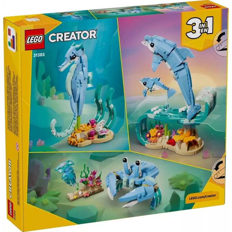 LEGO CREATOR 3 W 1 31385 Zwierzęta Morskie: Piękne Delfiny