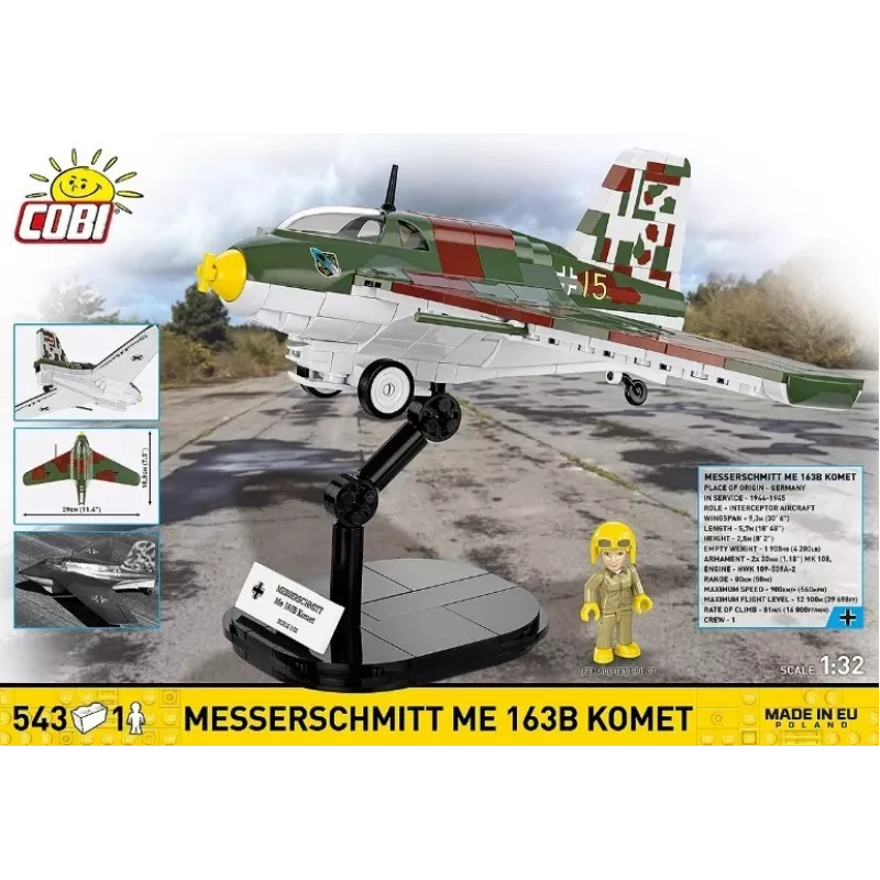Klocki Messerschmitt Me 163B Comet 543 klocki