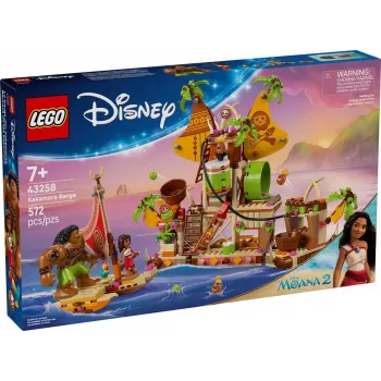 LEGO Disney Kakamora Barge playset 43258 — 572 elementów, 2 minifigurki, dla dzieci od 7 lat