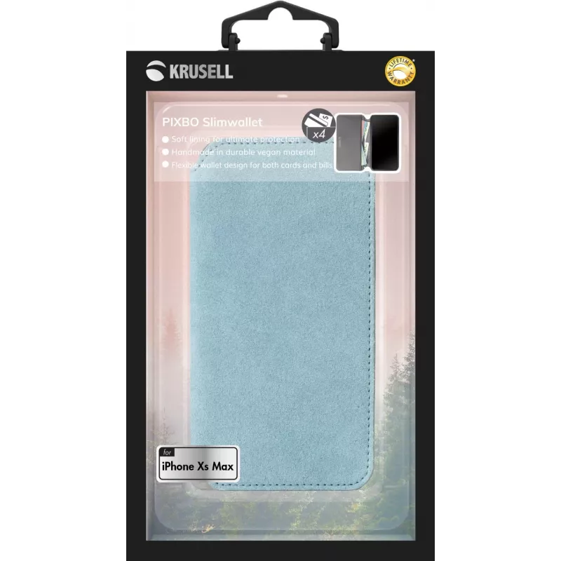 Etui z klapką Krusell Broby 4 Card SlimWallet iPhone XS Max
