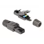 Kabel sieciowy DeLOCK wtyk RJ45 Kat.8.1 STP beznarzędziowy czarny