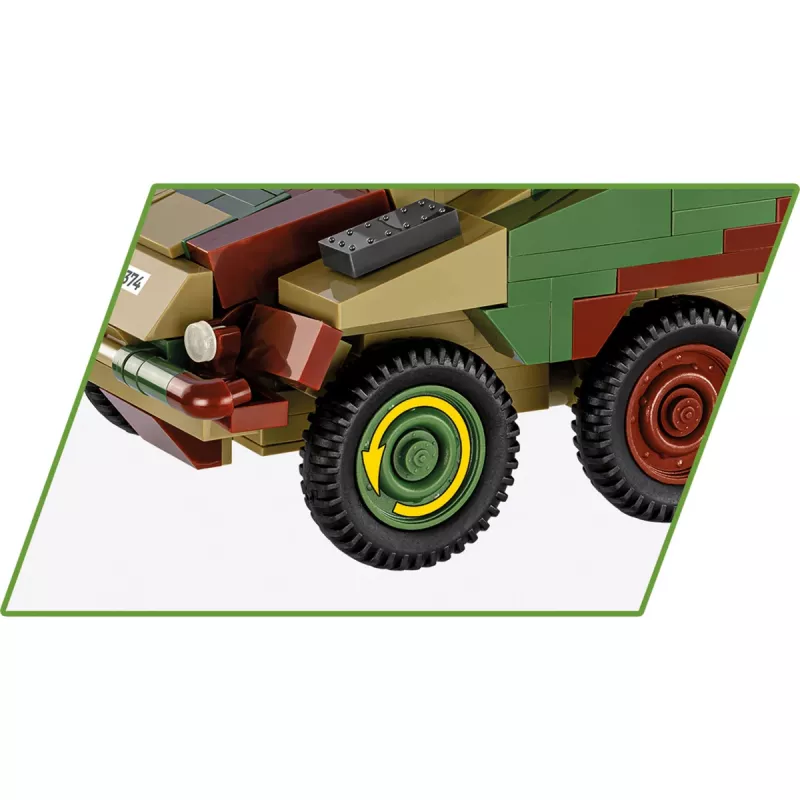 Cobi Kolekcja Historyczna II Wojna Światowa Pojazd SD.Vehicle 234/2 Puma, Wielokolorowy