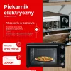 Piekarnik elektryczny Adler AD 6028 — 60 l, 2000 W, wolnostojący, sterowanie pokrętłami, rożen, maks. 230°C, czarny