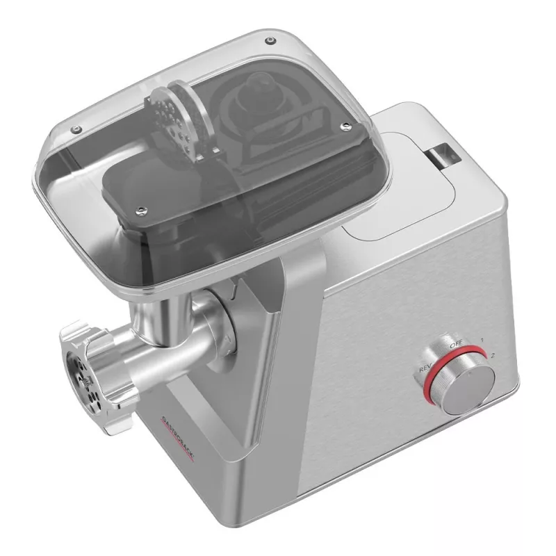 Maszynka do mięsa GASTROBACK 41407 — 2100 W, obudowa ze stali nierdzewnej, wydajność 2,5 kg/min