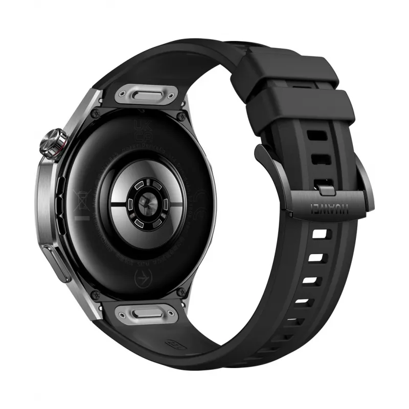 Smartwatch HUAWEI WATCH GT5 Pro 46mm — 1,43 cala AMOLED, GPS, 524 mAh, obudowa tytanowa, czarny pasek