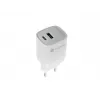 Przewodowa ładowarka do urządzeń mobilnych NATEC NUC-2140, 30W, USB-C PD 3.0 + USB-A, Samsung AFC, Biała