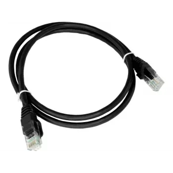 Alantec KKU5CZA1 kabel sieciowy Czarny 0,25 m Cat5e U/UTP (UTP)