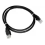 Alantec KKU5CZA1 kabel sieciowy Czarny 0,25 m Cat5e U/UTP (UTP)