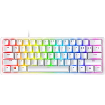 Mechaniczna klawiatura gamingowa Razer Huntsman Mini 60% Biała USB QWERTY US International Przełączniki optyczne