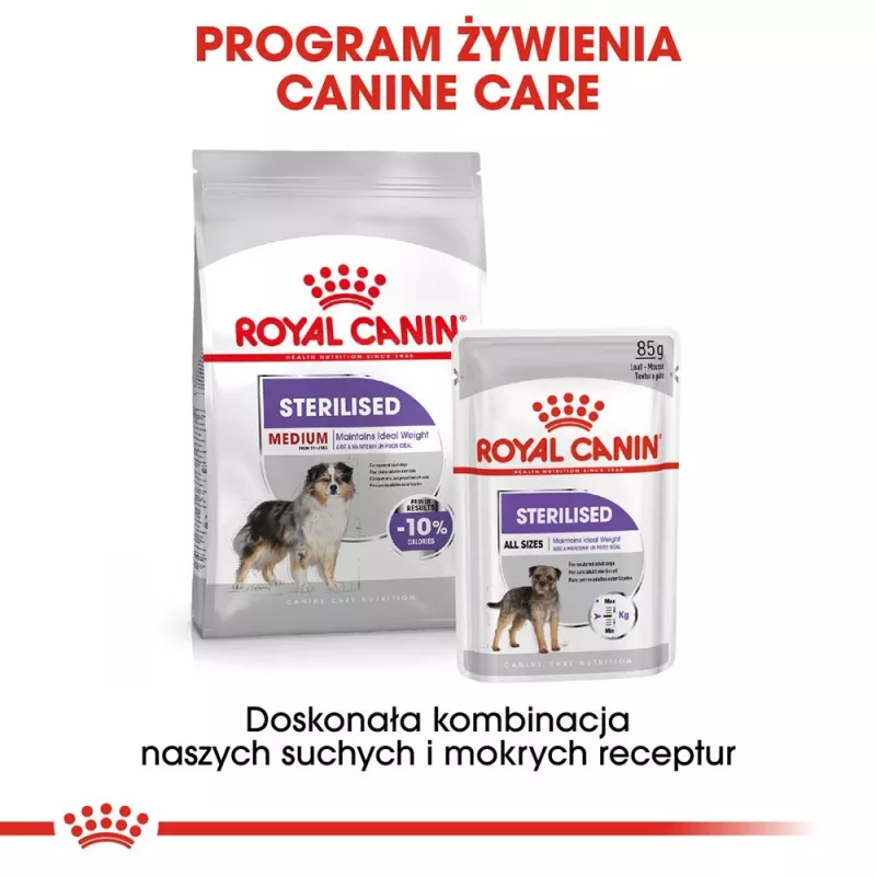 ROYAL CANIN Medium Sterilised sucha karma dla psów - 3 kg