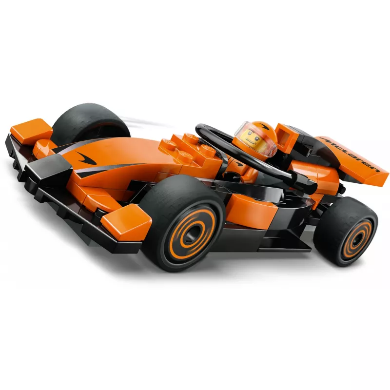 LEGO City F1 Racer McLaren Racing Car 60442 — zestaw konstrukcyjny, 86 elementów, 1 minifigurka, wiek 6+