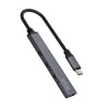 USB 3.0 4-portowy koncentrator interfejsu SAVIO AK-71 z hostem USB-C, 5000 Mbit/s, 2-letnia gwarancja