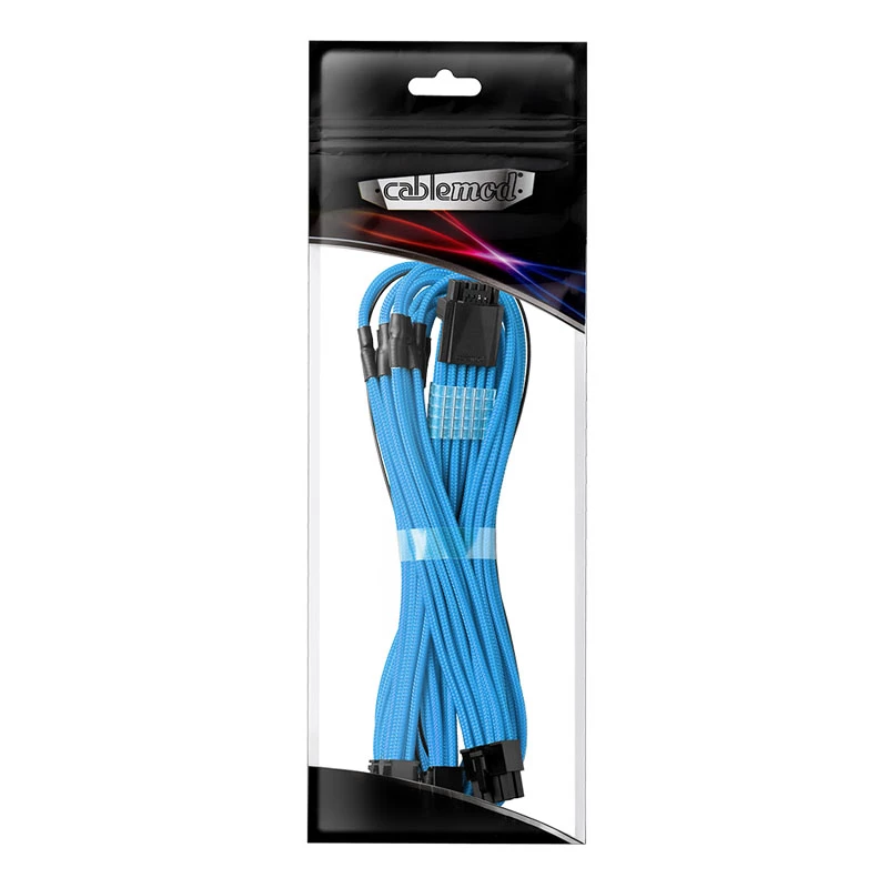 Kabel CableMod C-Series PRO ModMesh 12VHPWR do 3x PCI-e dla Corsair - 60 cm, jasnoniebieski