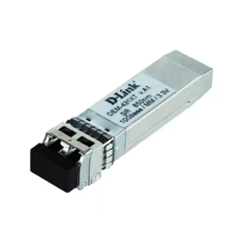 D-Link 10GBase-SR SFP+ Transceiver, 80/300m, Fiber optic, 10000 Mbit/s, SFP+, LC, 50/125,62.5/125 µm, SR
