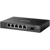Przełącznik sieciowy TP‑LINK SG2206MP L2 Gigabit Ethernet PoE 5‑portowy (5x Gigabit, 1x SFP, PoE+ 4 porty, budżet 63W)
