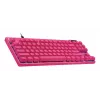 Klawiatura gamingowa Logitech G 920-013249 USB AZERTY francuska różowa tenkeyless