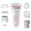 Braun Silk-epil 7 SE7-060 epilator, 40 pęset, różowy/biały