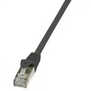 Logilink - kabel krosowy - RJ-45 (M) - RJ-45 (M) - 10 m - foliowana nieekranowana skrętka (F/UTP) - CAT 5e - czarny (CP1093S)