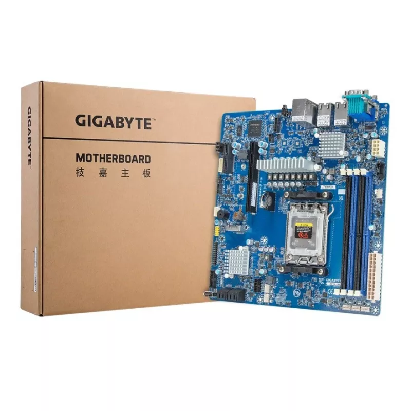 Płyta główna GIGABYTE MC13-LE1 B650E microATX dla AMD AM5 (Ryzen 7000/9000, DDR5, 4x DIMM, 10Gb LAN, 2x RJ-45, 4x SATA III, M.2, RAID)