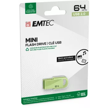 Emtec D250 Mini 64 GB USB Type-A 2.0 Czarny