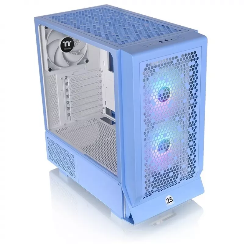 Thermaltake Ceres 330 TG - Midi Tower - PC - Niebieski - ATX - EATX - micro ATX - Mini-ITX - SPCC - Szkło hartowane - 18,5 cm (CA-1Y2-00MFWN-00)