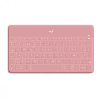 Logitech Keys-To-Go - Klawiatura - Bluetooth - QWERTY - Hiszpańska - Blush Pink - do Apple iPad/iPhone/TV